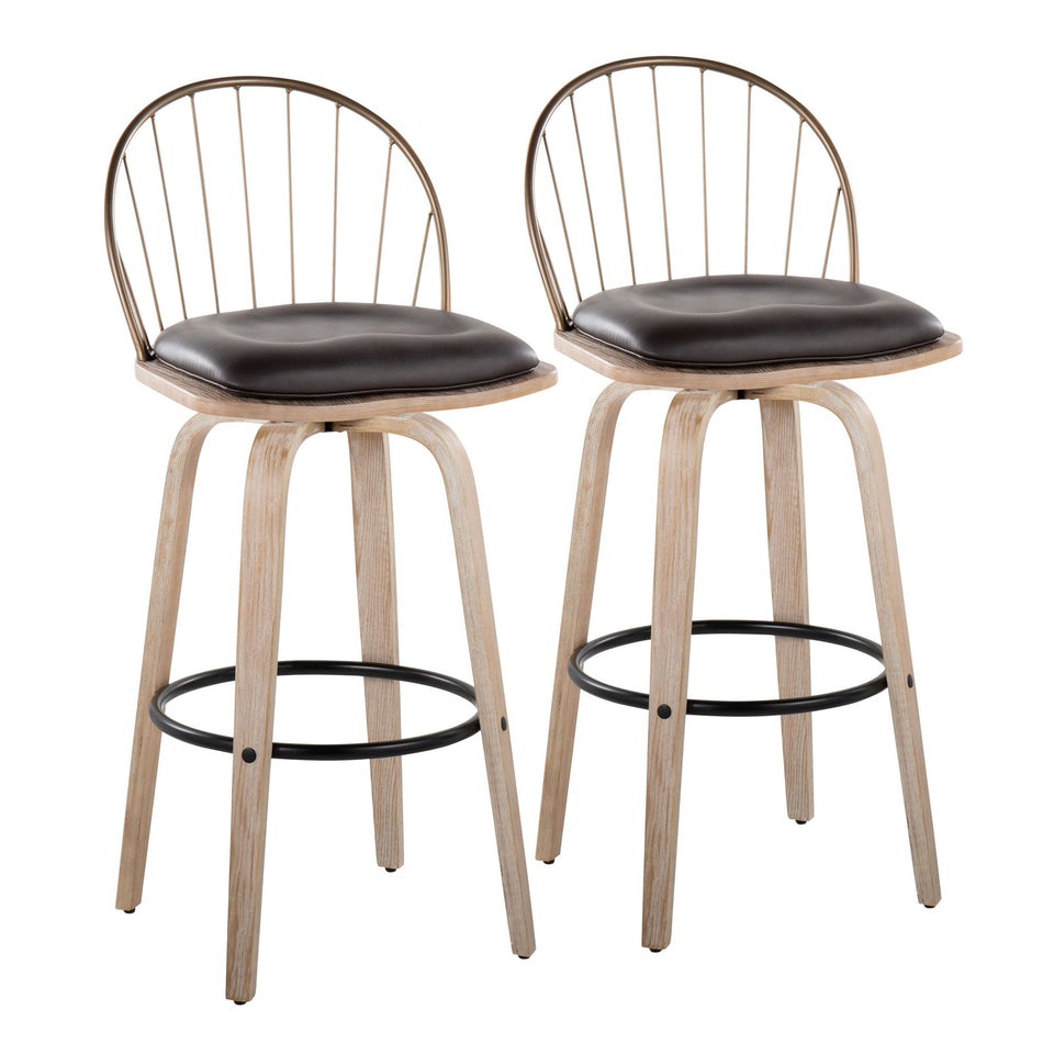 Riley 30" Fixed-Height Barstool - Set of 2