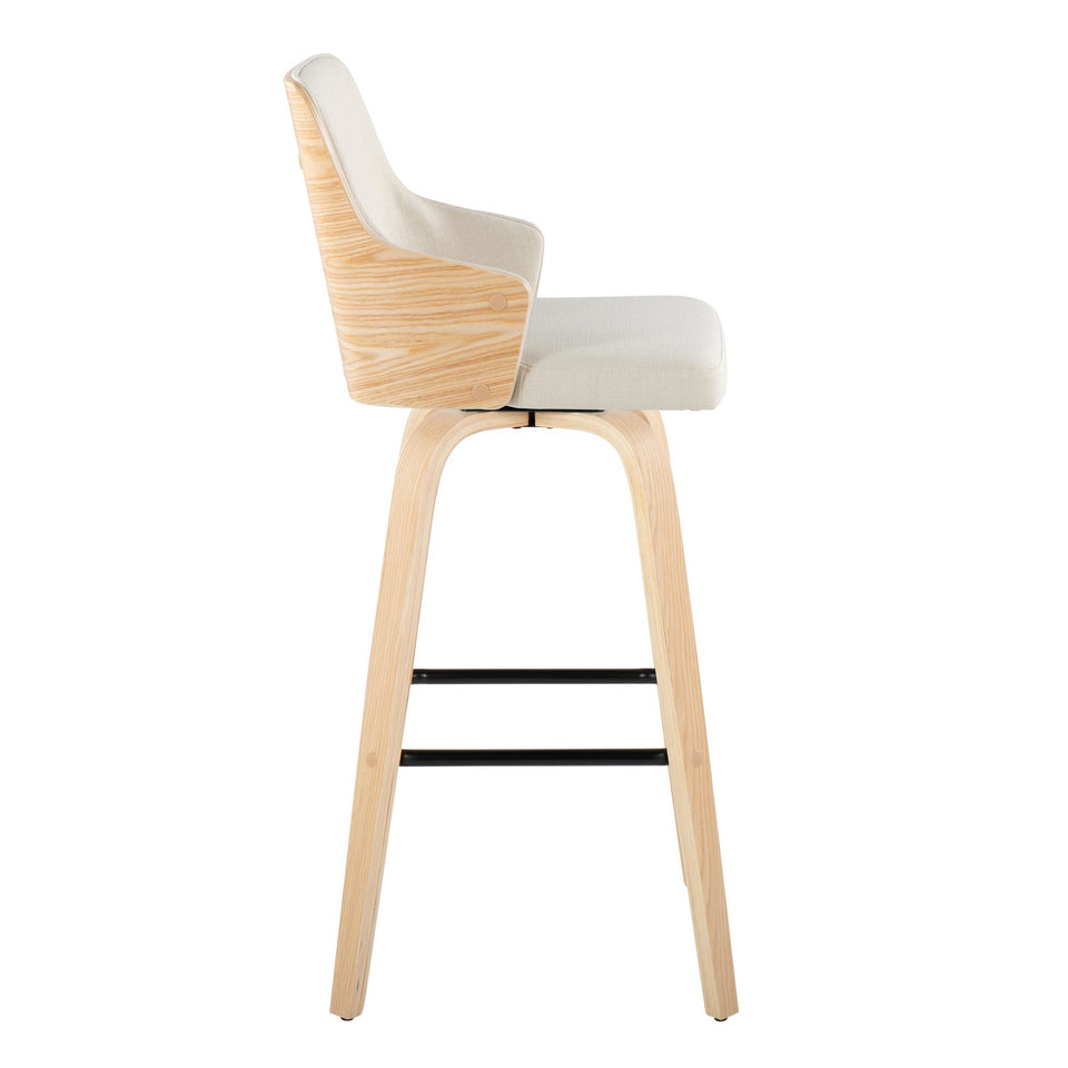 Stella 30" Fixed-Height Barstool - Set of 2