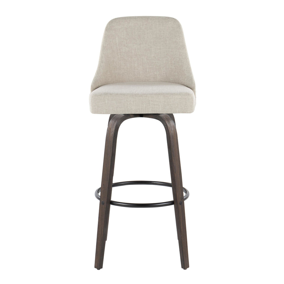 Studded Marcel 30" Fixed-Height Barstool - Set of 2