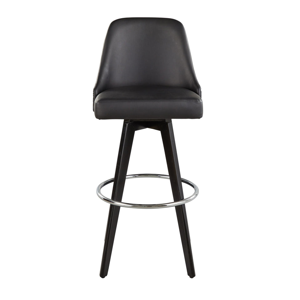 Studded Marcel 30" Fixed-Height Barstool - Set of 2