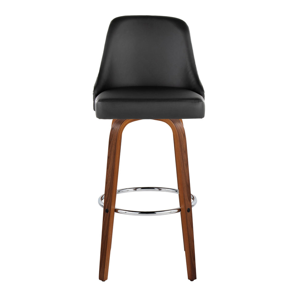 Studded Marcel 30" Fixed-Height Barstool - Set of 2
