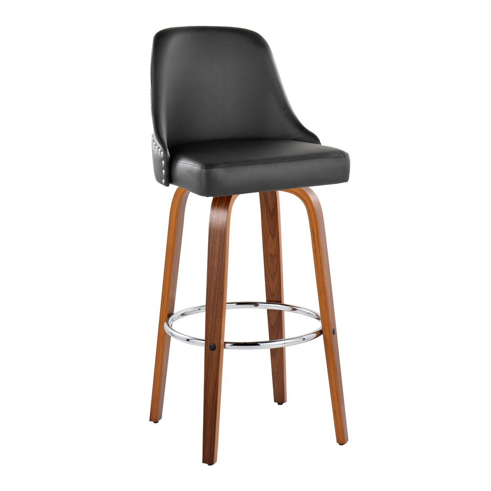 Studded Marcel 30" Fixed-Height Barstool - Set of 2