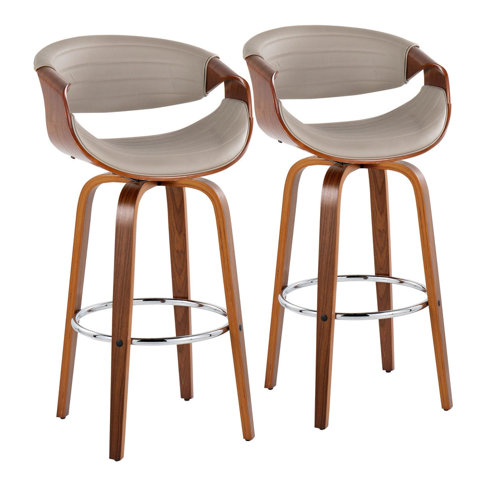 Symphony 30" Fixed-Height Barstool - Set of 2