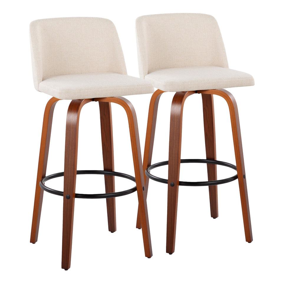 Toriano 30" Fixed-Height Barstool - Set of 2