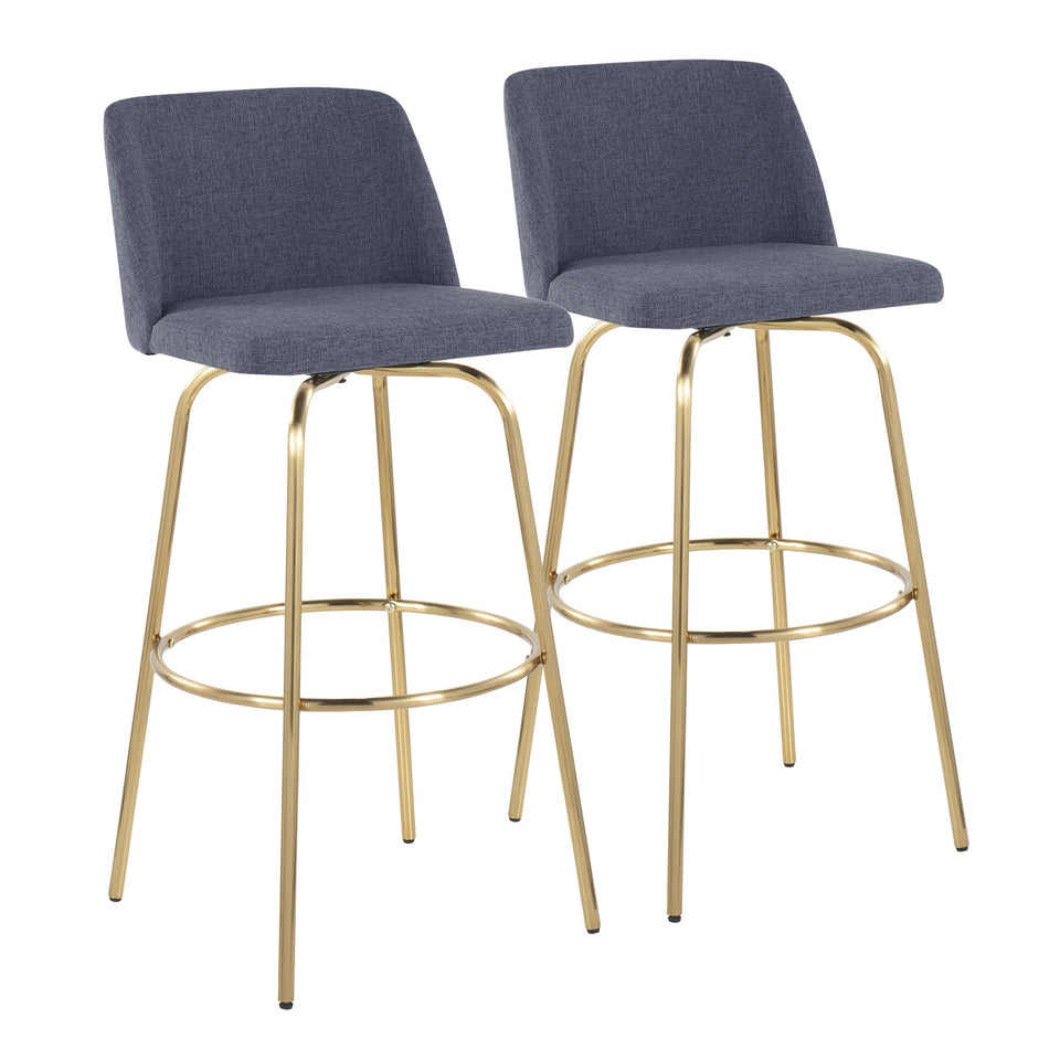 Toriano 30" Fixed-Height Barstool - Set of 2