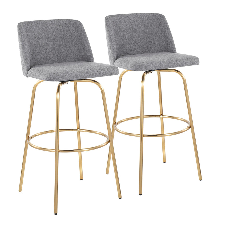 Toriano 30" Fixed-Height Barstool - Set of 2