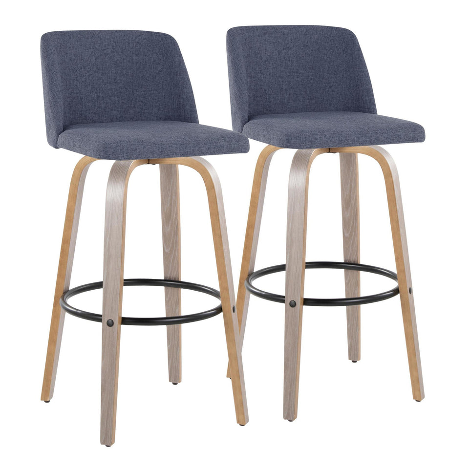 Toriano 30" Fixed-Height Barstool - Set of 2