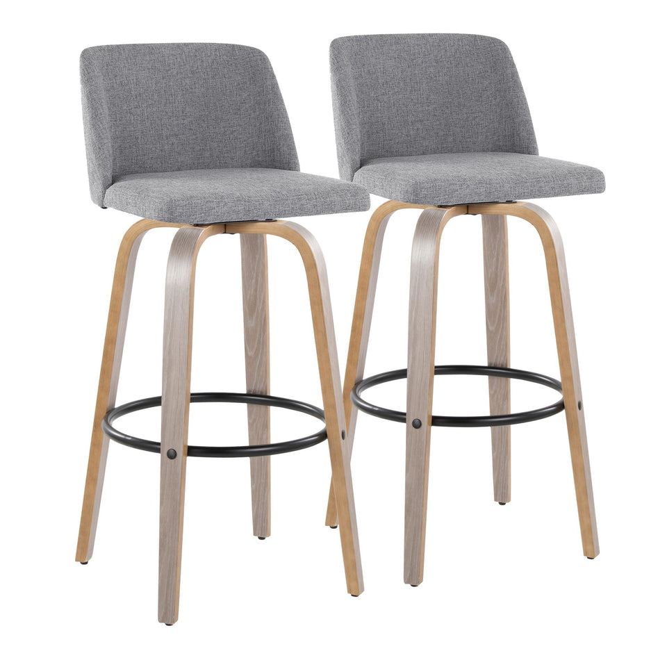 Toriano 30" Fixed-Height Barstool - Set of 2