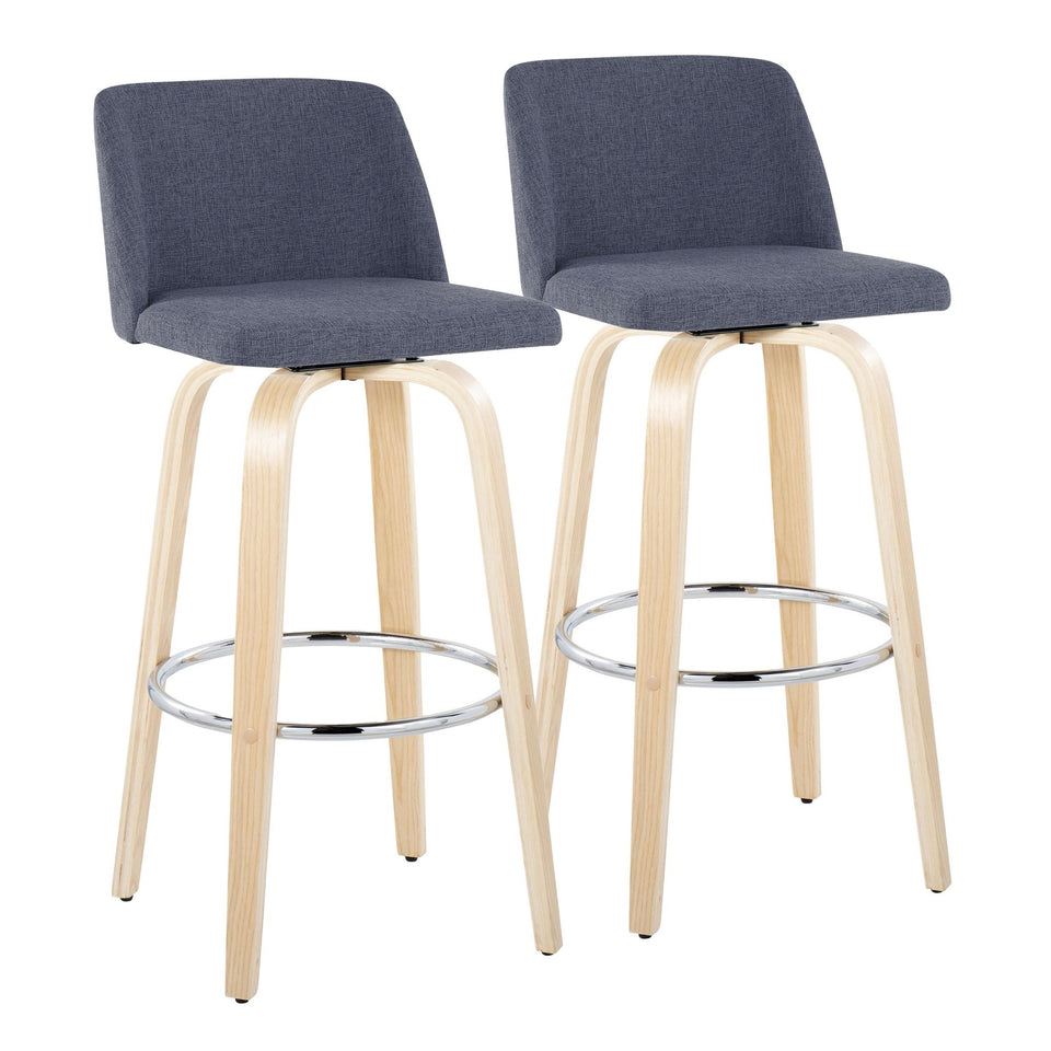 Toriano 30" Fixed-Height Barstool - Set of 2