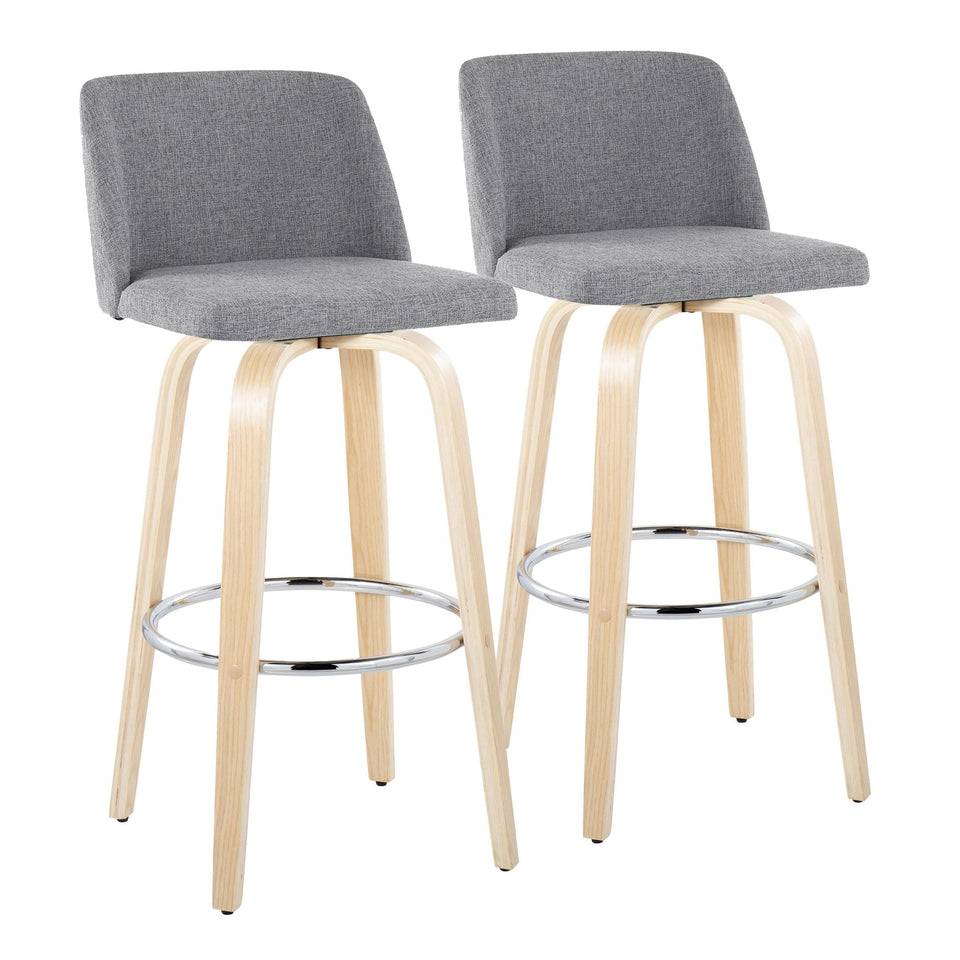 Toriano 30" Fixed-Height Barstool - Set of 2