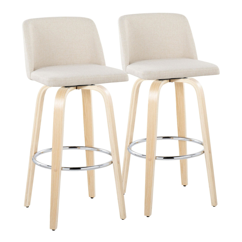Toriano 30" Fixed-Height Barstool - Set of 2
