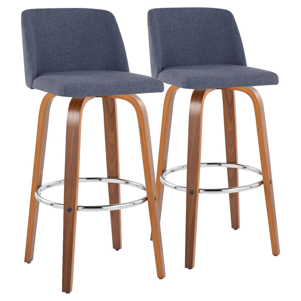 Toriano 30" Fixed-Height Barstool - Set of 2