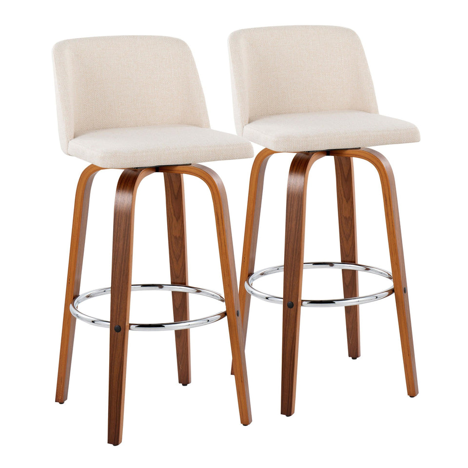 Toriano 30" Fixed-Height Barstool - Set of 2