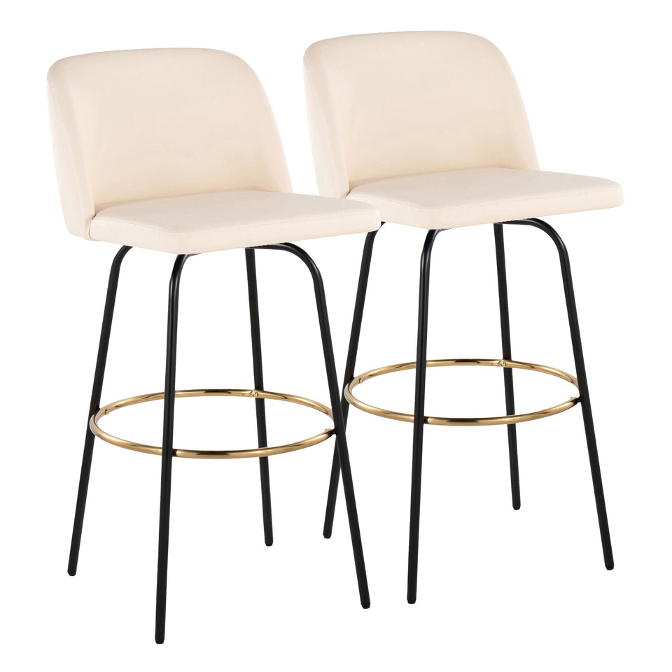 Toriano 30" Fixed-Height Barstool - Set of 2