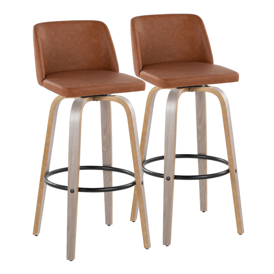 Toriano 30" Fixed-Height Barstool - Set of 2