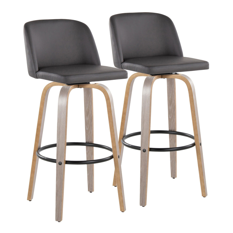 Toriano 30" Fixed-Height Barstool - Set of 2