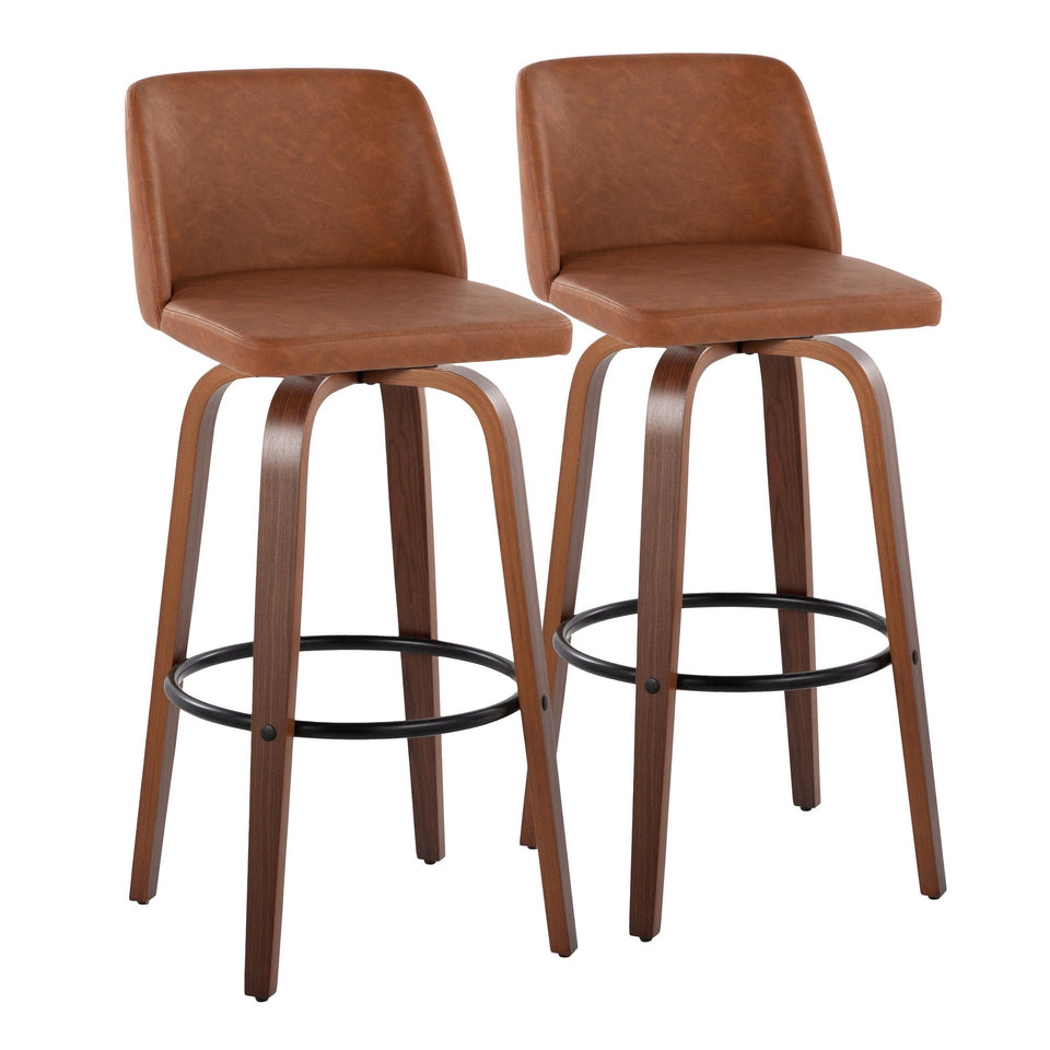 Toriano 30" Fixed-Height Barstool - Set of 2