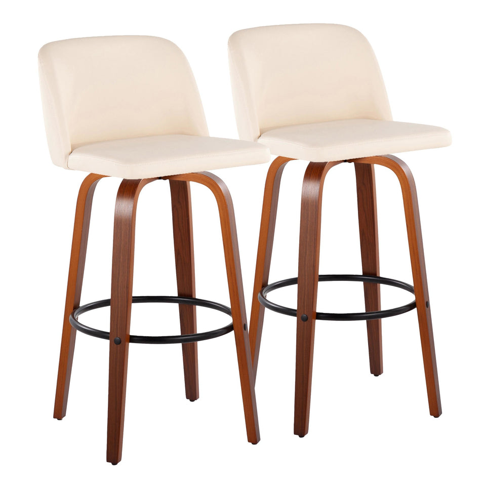 Toriano 30" Fixed-Height Barstool - Set of 2