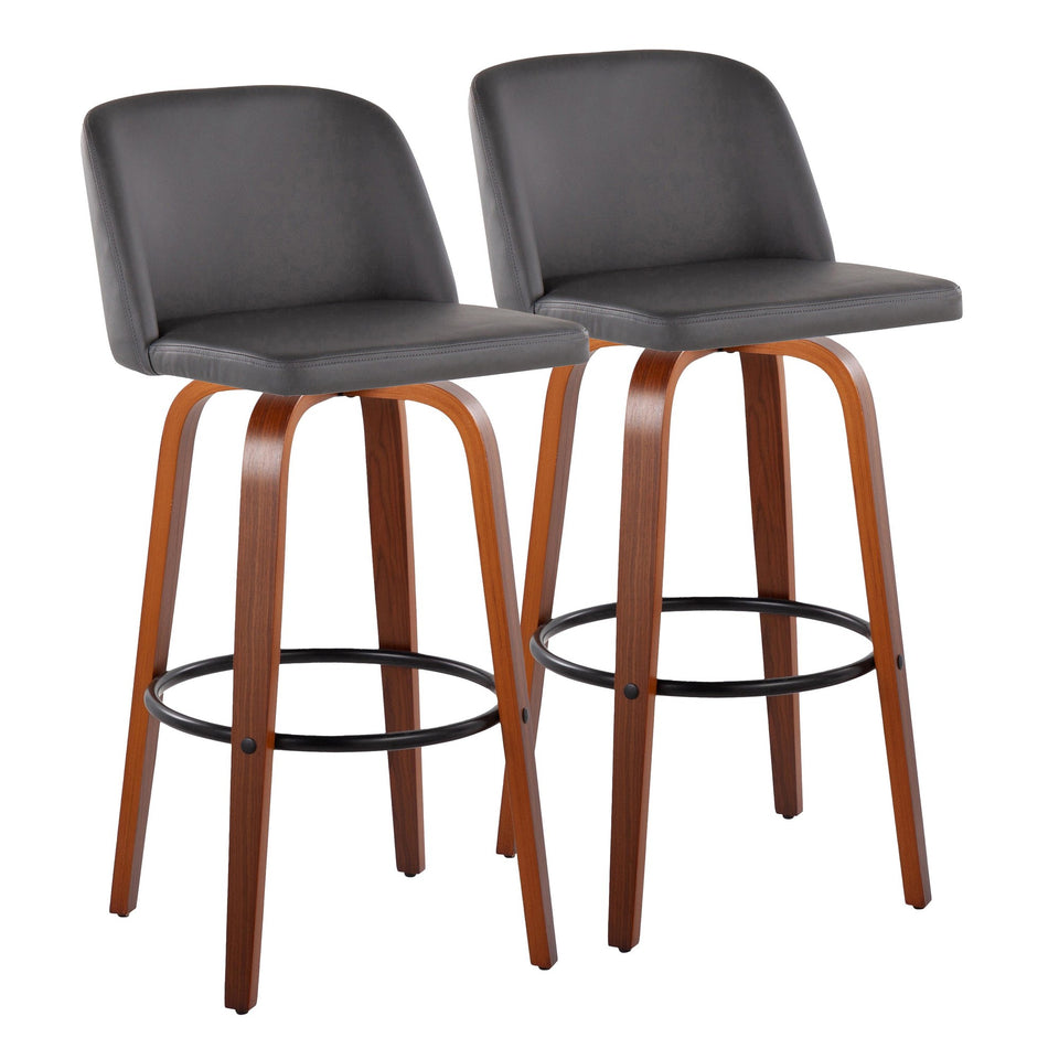 Toriano 30" Fixed-Height Barstool - Set of 2