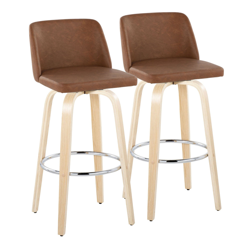 Toriano 30" Fixed-Height Barstool - Set of 2