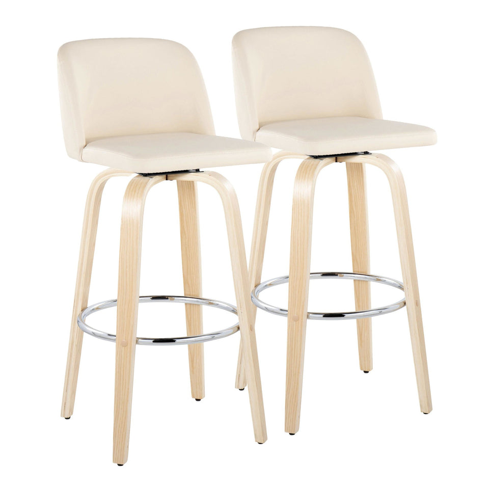Toriano 30" Fixed-Height Barstool - Set of 2