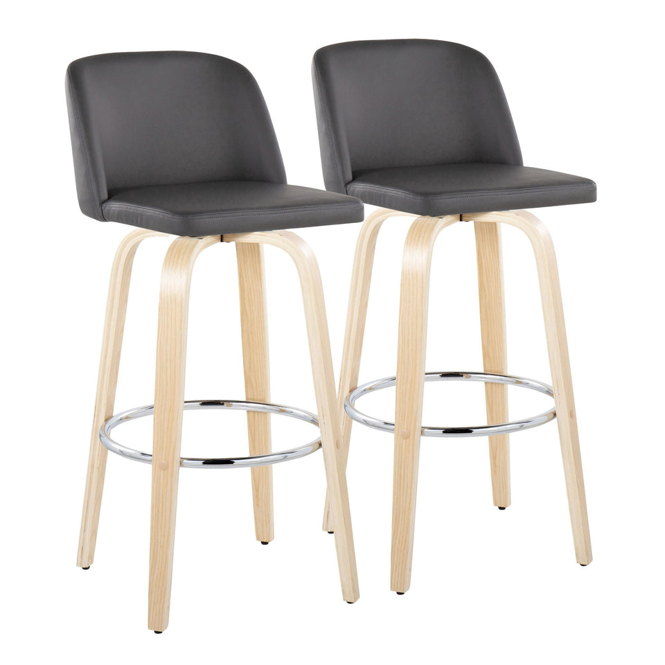 Toriano 30" Fixed-Height Barstool - Set of 2