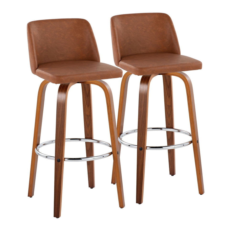 Toriano 30" Fixed-Height Barstool - Set of 2