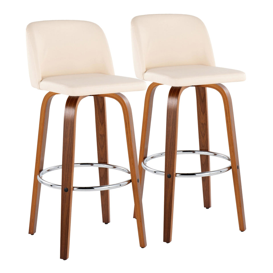 Toriano 30" Fixed-Height Barstool - Set of 2