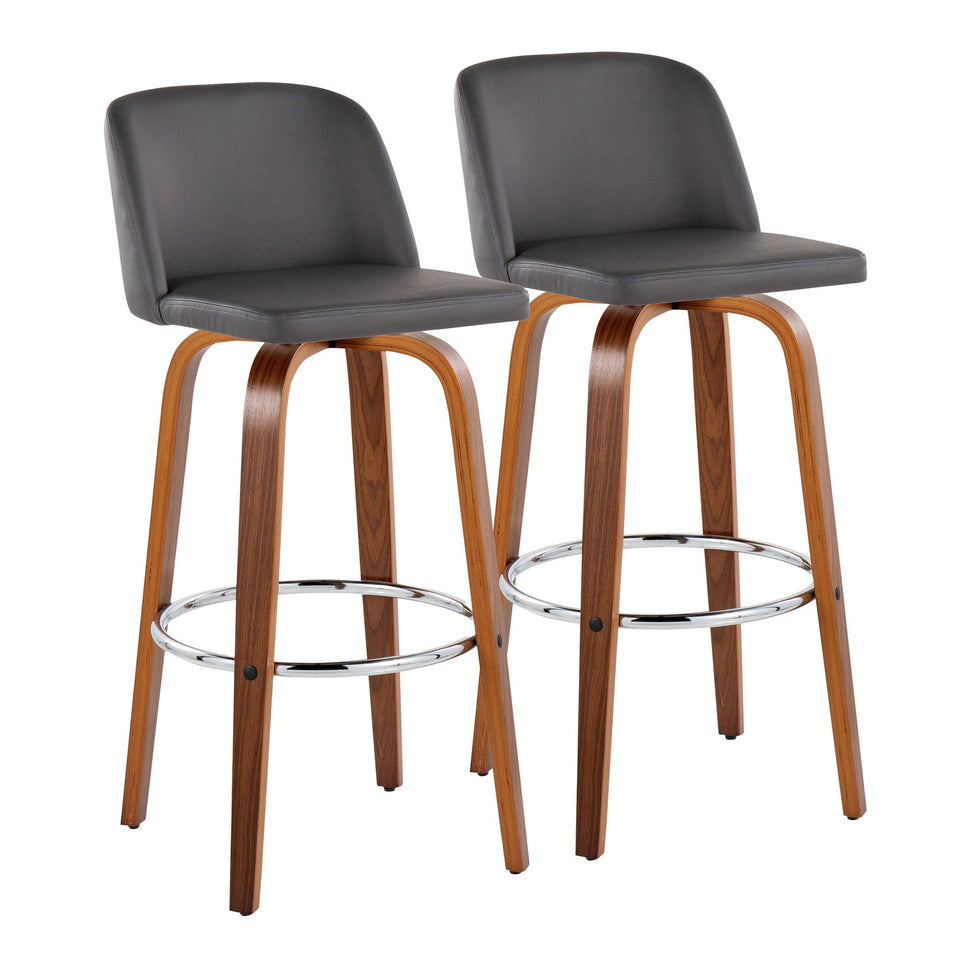 Toriano 30" Fixed-Height Barstool - Set of 2