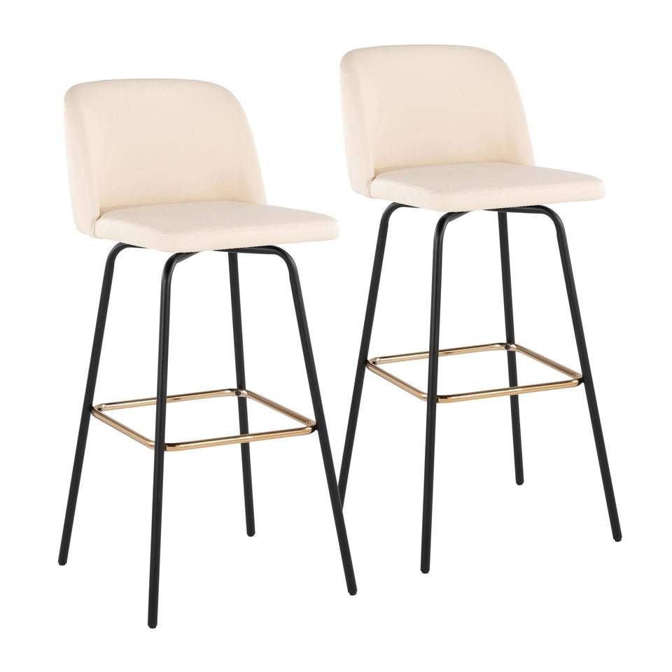 Toriano 30" Fixed-Height Barstool - Set of 2