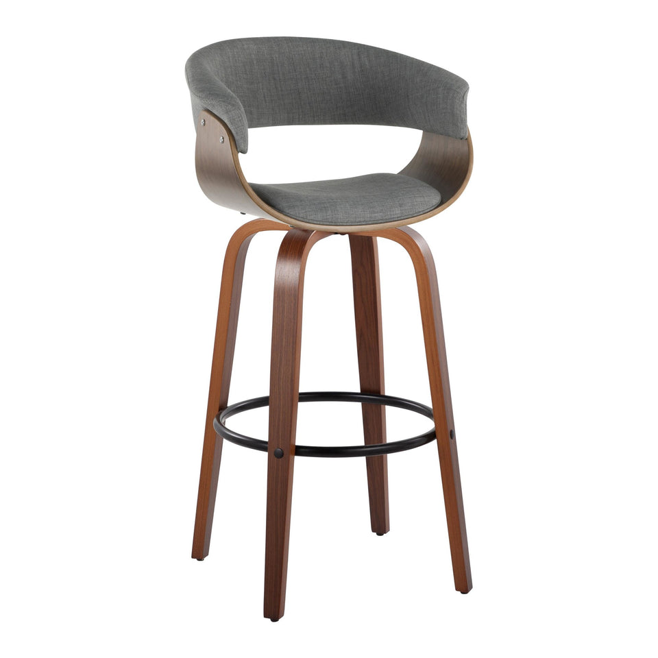 Vintage Mod 30" Fixed-Height Barstool - Set of 2