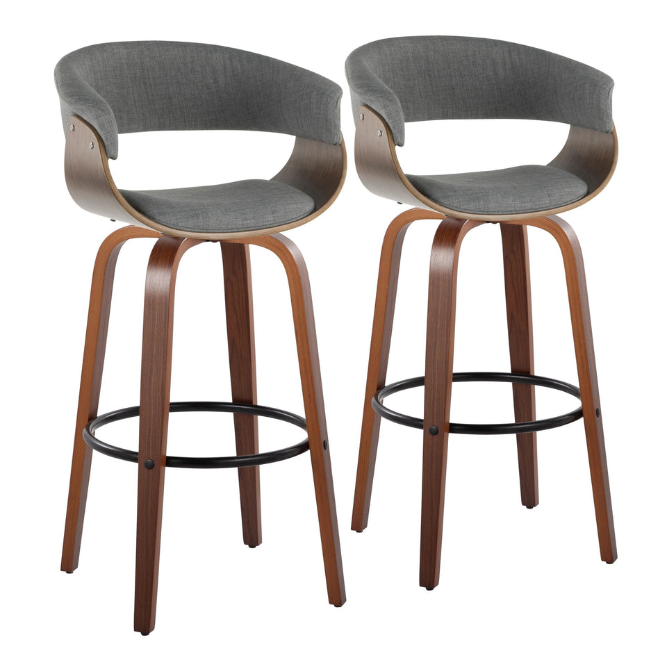 Vintage Mod 30" Fixed-Height Barstool - Set of 2