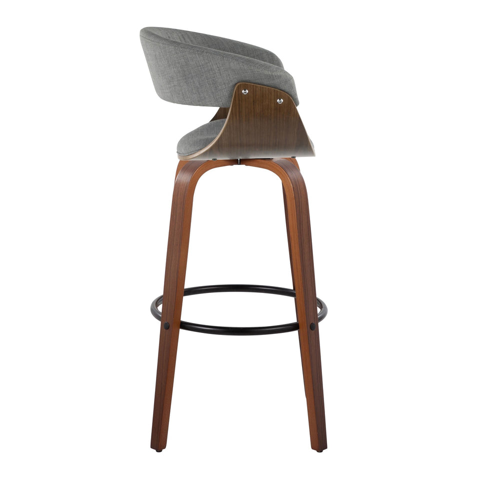 Vintage Mod 30" Fixed-Height Barstool - Set of 2