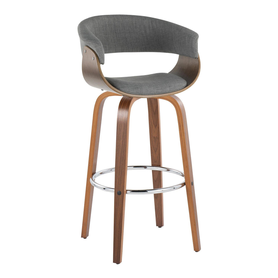 Vintage Mod 30" Fixed-Height Barstool - Set of 2