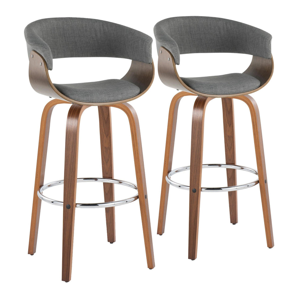 Vintage Mod 30" Fixed-Height Barstool - Set of 2