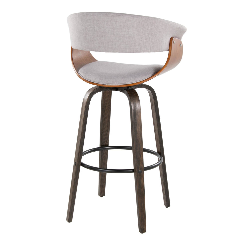 Vintage Mod 30" Fixed-Height Barstool - Set of 2
