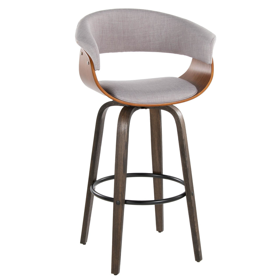 Vintage Mod 30" Fixed-Height Barstool - Set of 2