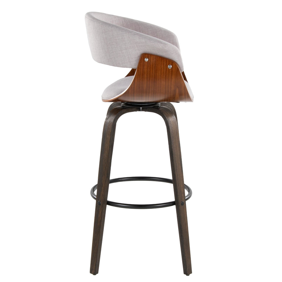 Vintage Mod 30" Fixed-Height Barstool - Set of 2