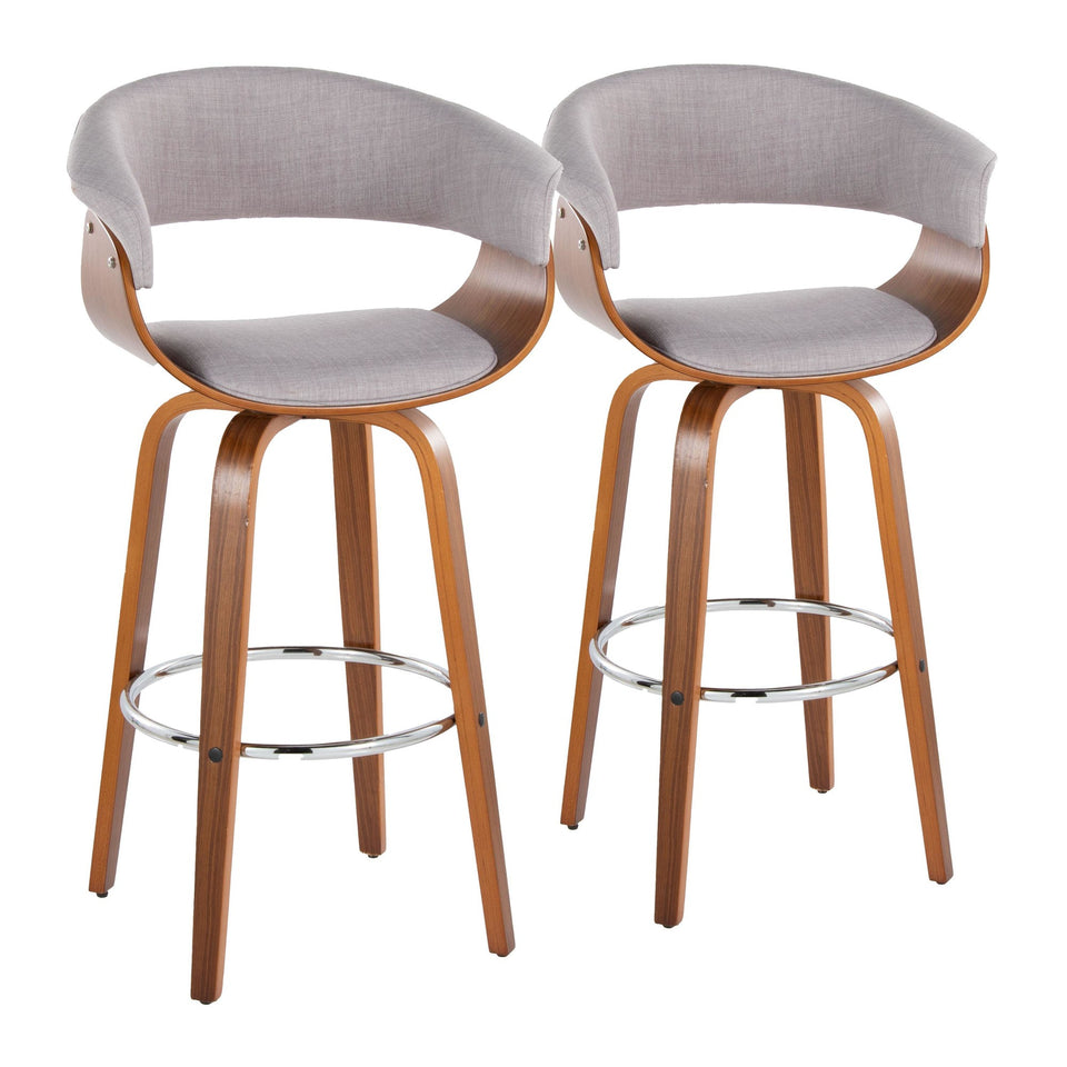 Vintage Mod 30" Fixed-Height Barstool - Set of 2