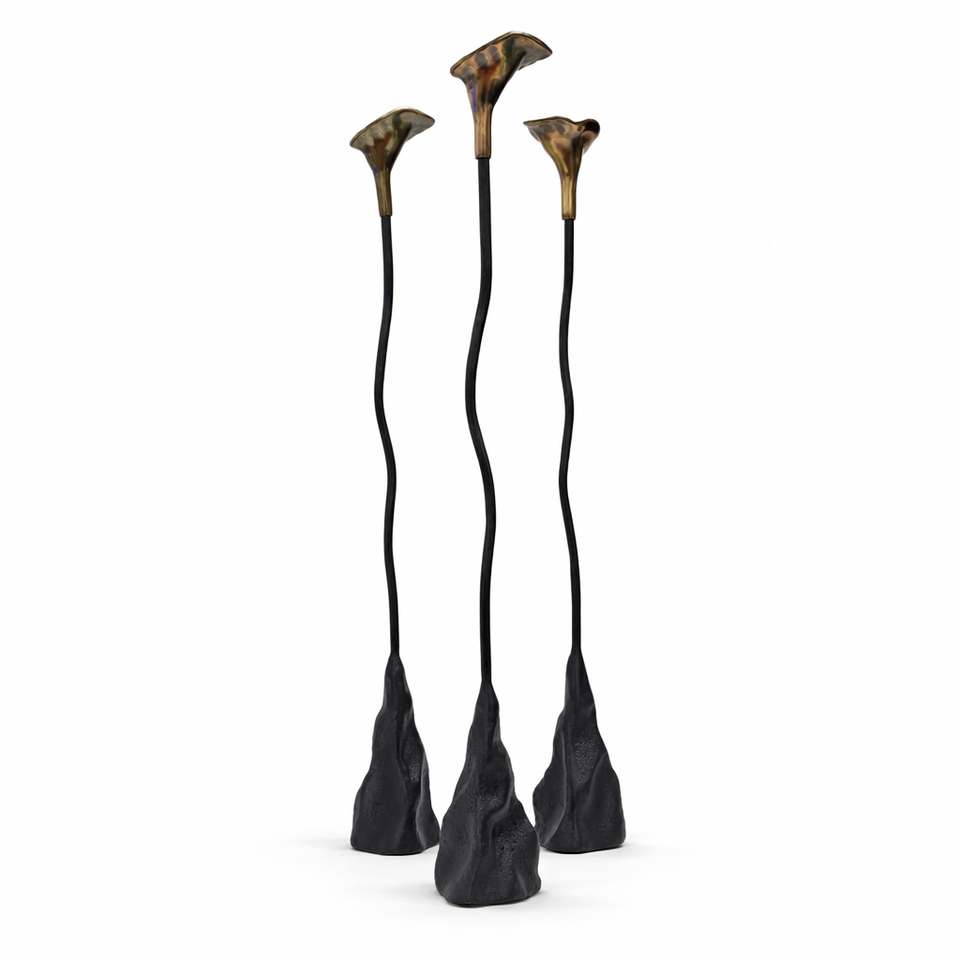 sculptural candleholder - lifestyle setting