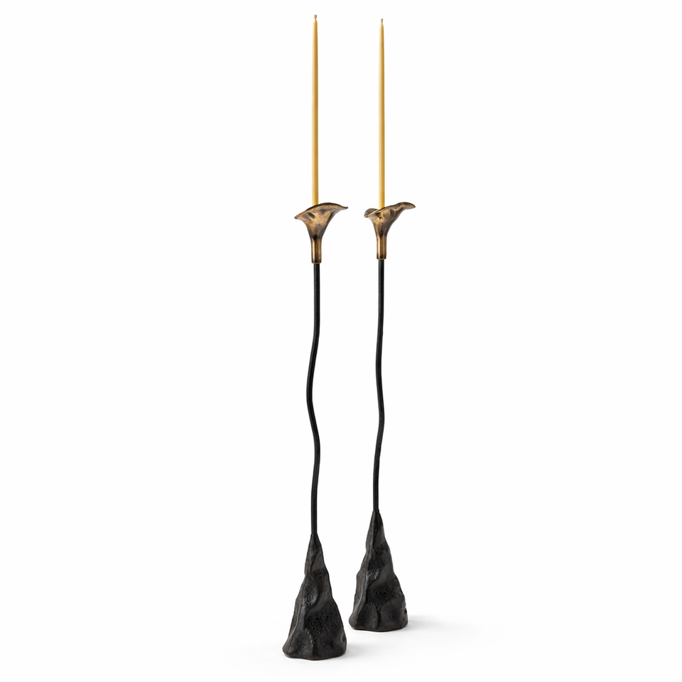 sculptural candleholder - back view