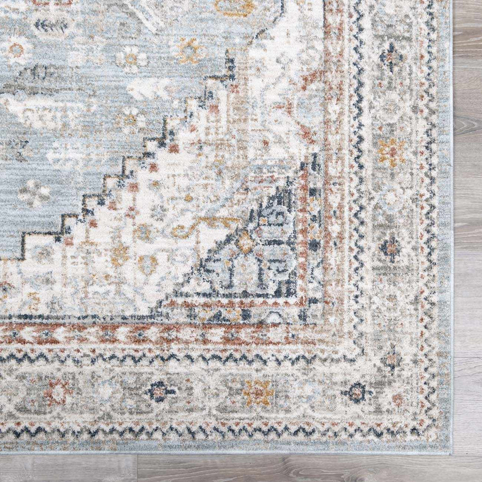 Kouta Gray Blue Area Rug