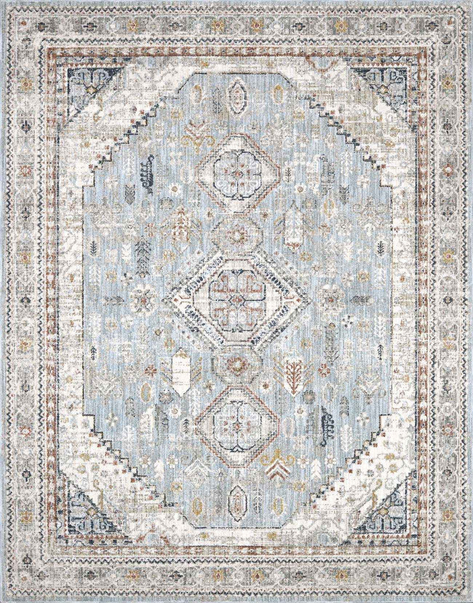 Kouta Gray Blue Area Rug