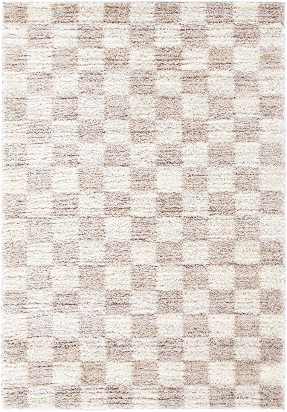 Belita Cream Luxe Shag Area Rug