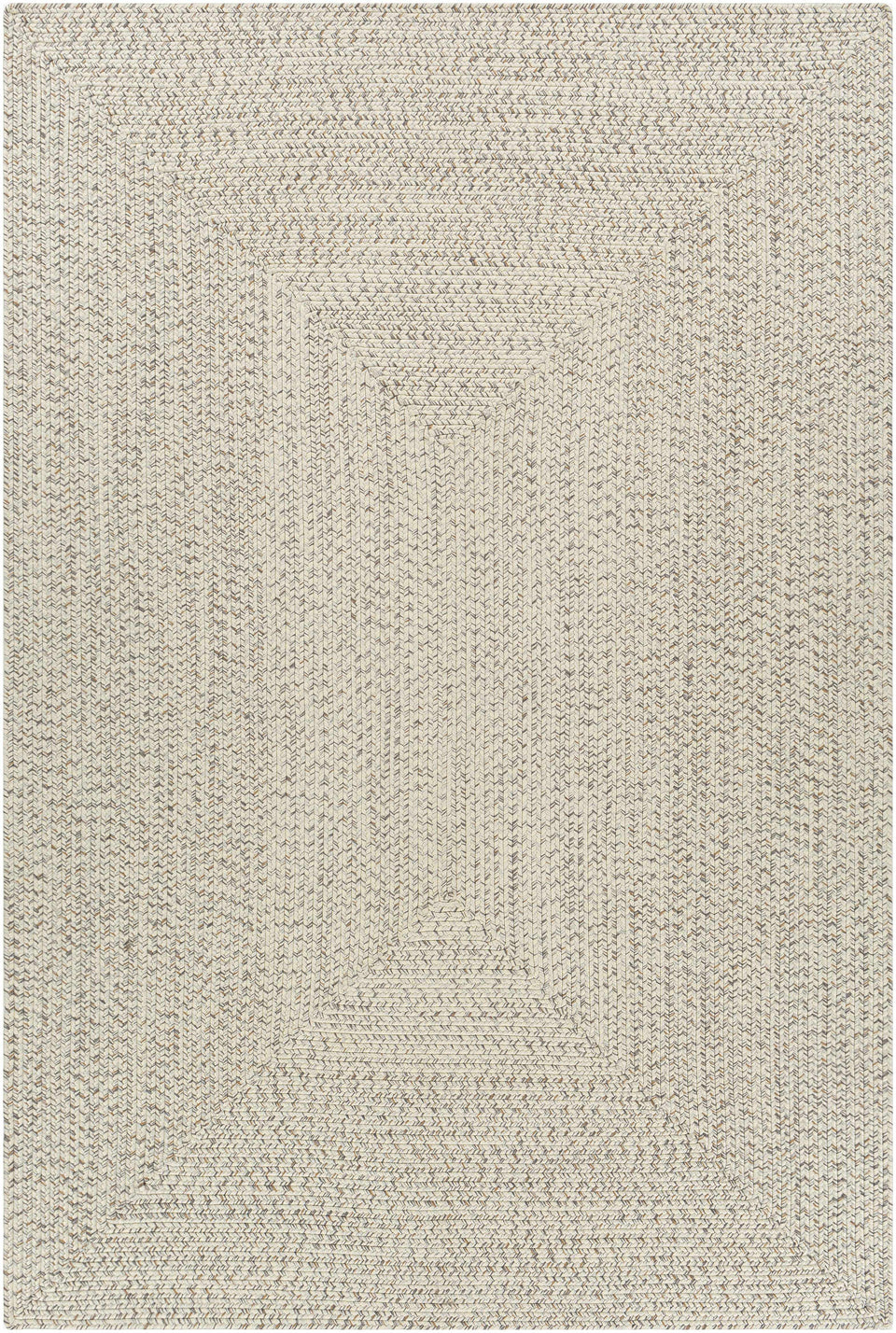 Beige Braided Faux Jute Outdoor Rug
