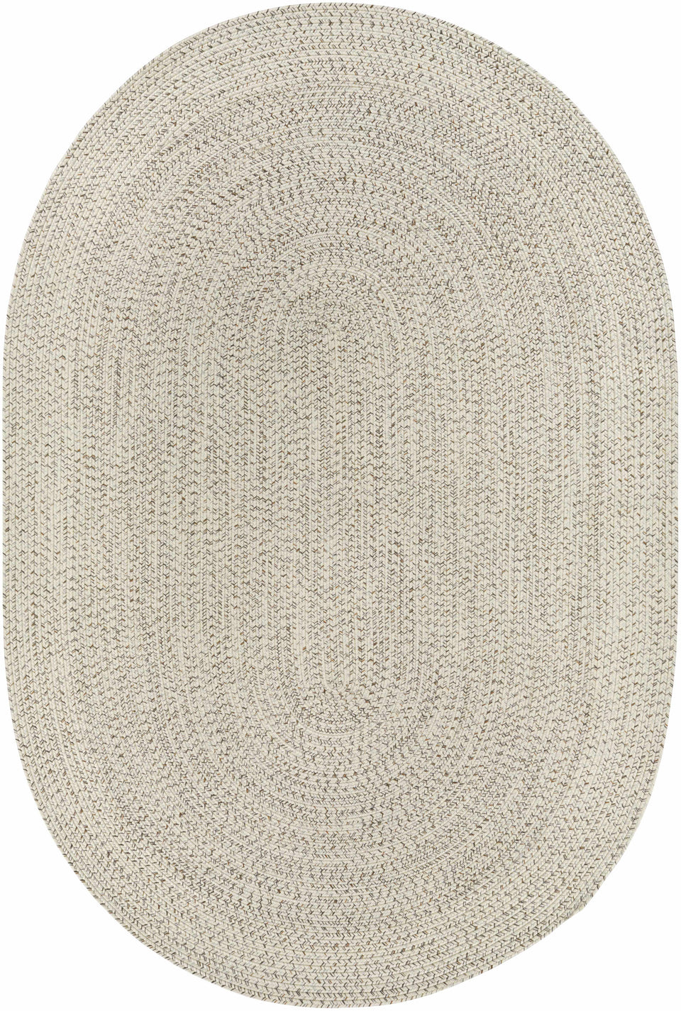 Beige Braided Faux Jute Outdoor Rug
