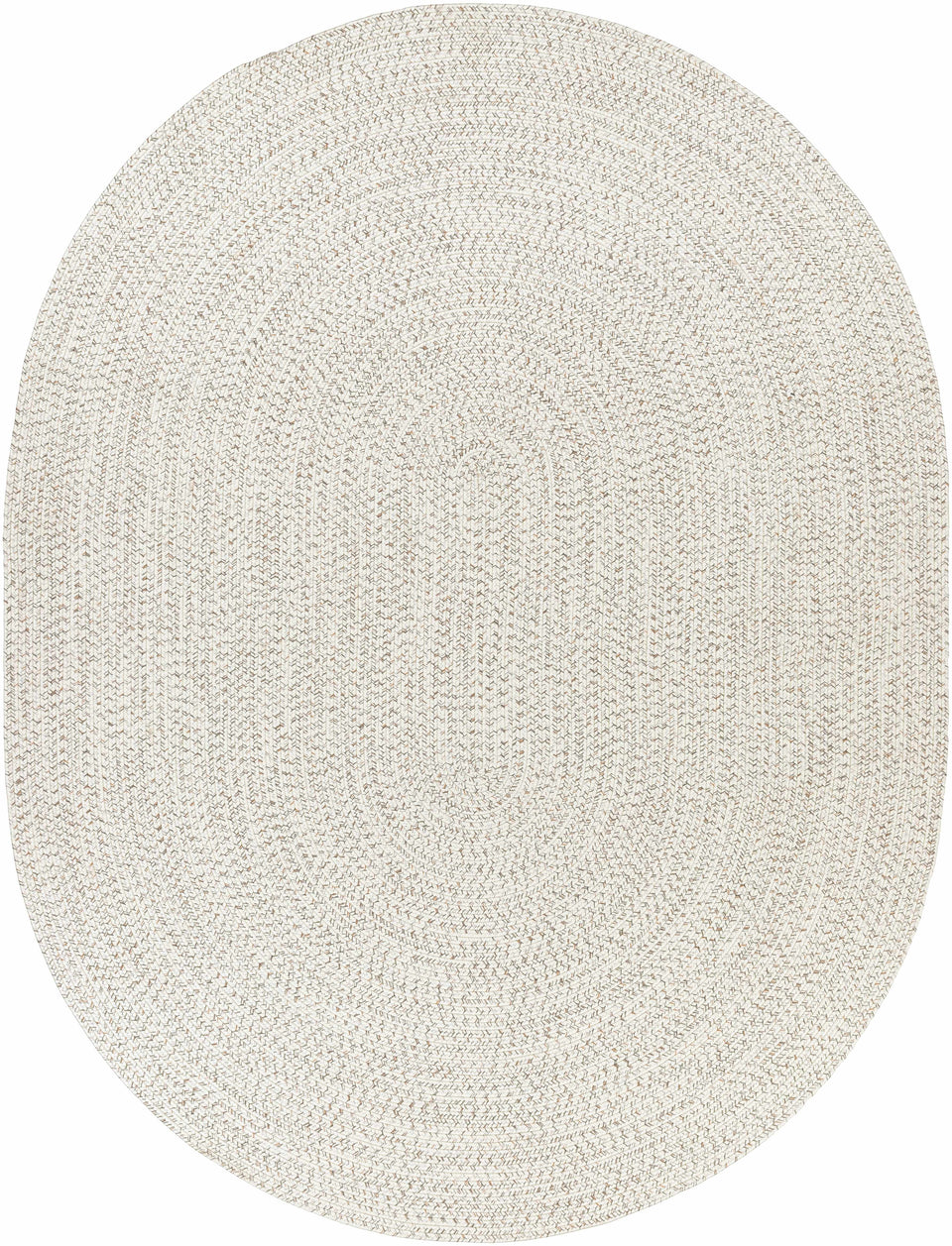 Beige Braided Faux Jute Outdoor Rug
