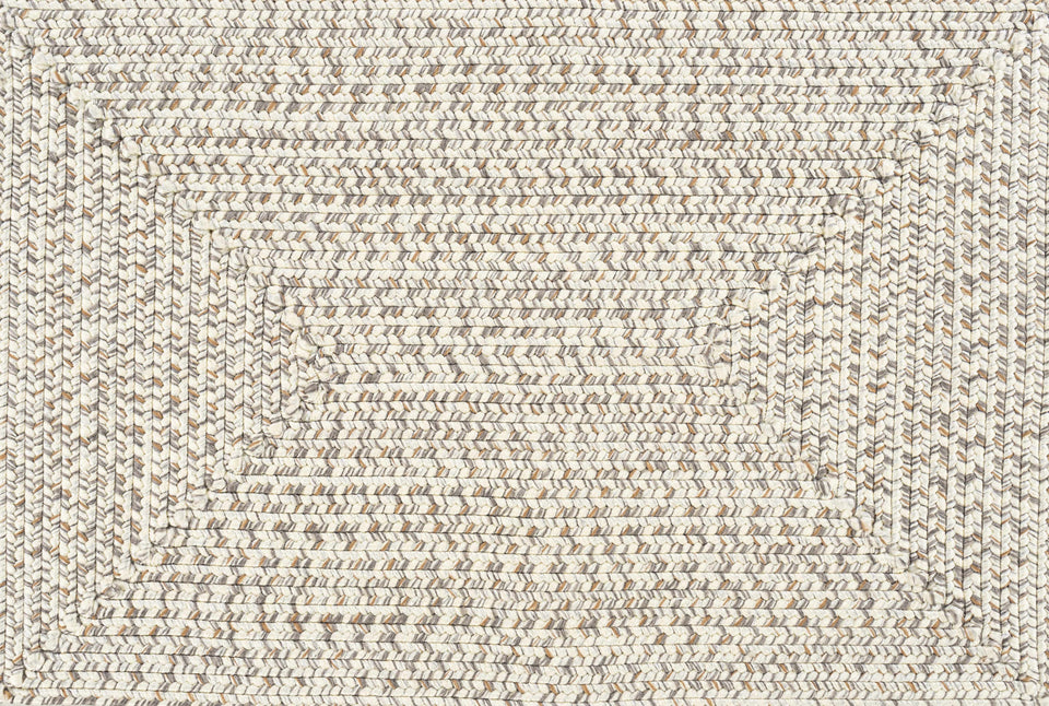 Beige Braided Faux Jute Outdoor Rug