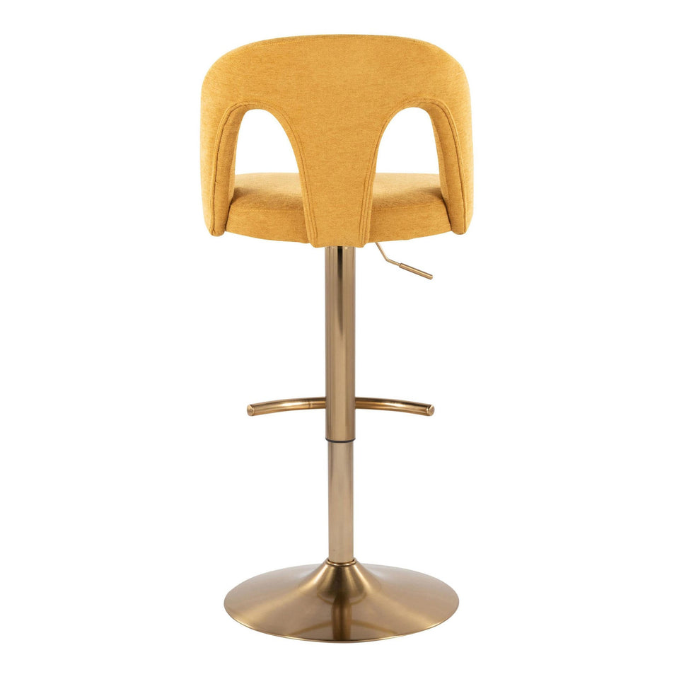 Ava Upholstered Adjustable Barstool - Set of 2