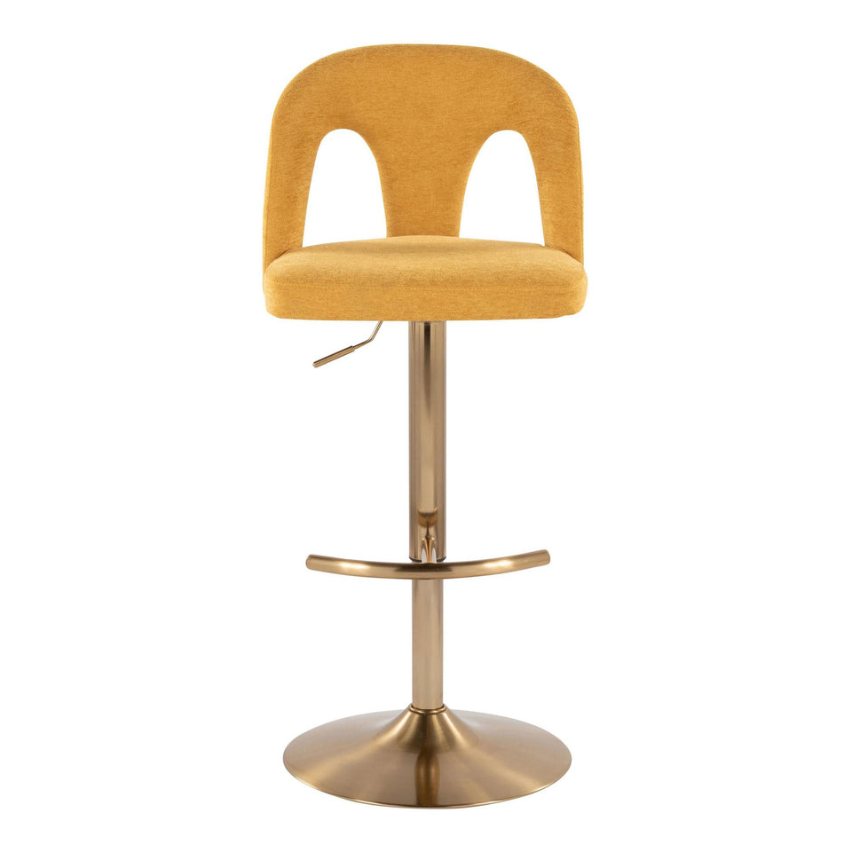 Ava Upholstered Adjustable Barstool - Set of 2